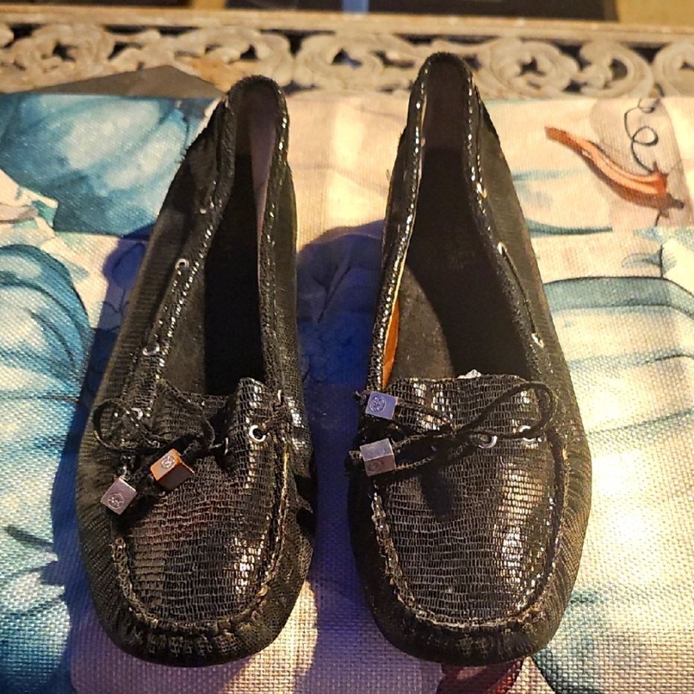 Michael Kors Black Moccasins with Classic Design